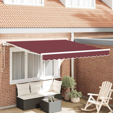 Vidaxl luifel automatisch uittrekbaar 300x250 cm bordeauxrood