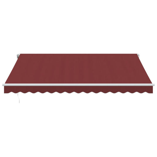 VidaXL Luifel automatisch uittrekbaar 400x300 cm bordeauxrood