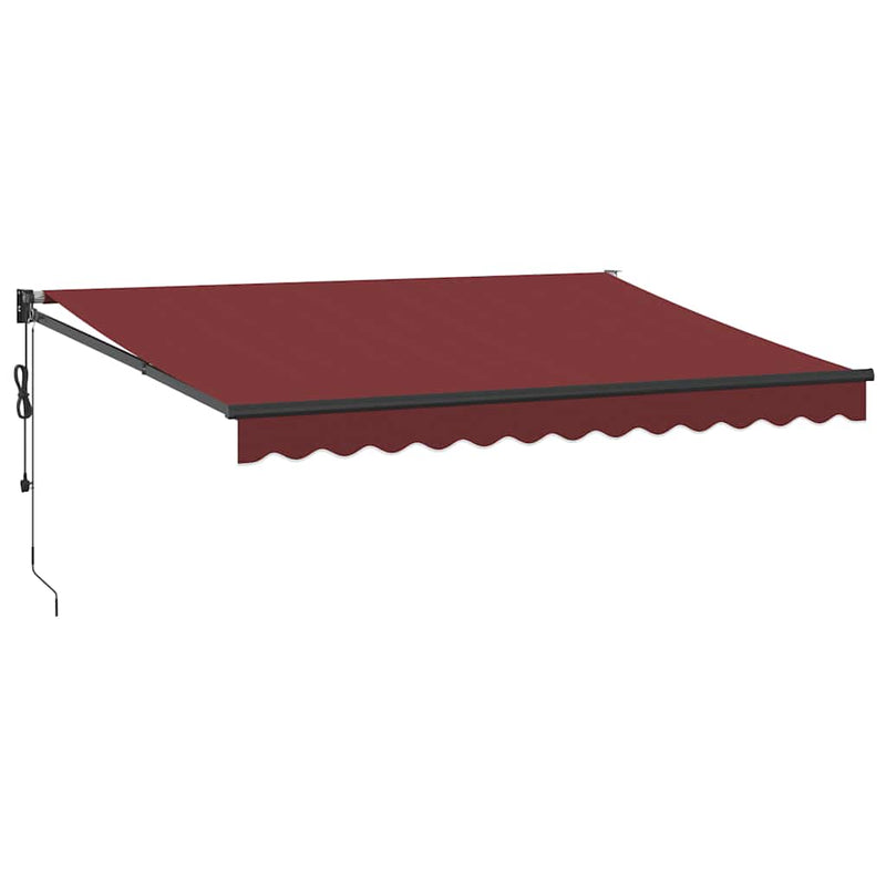 Load image into Gallery viewer, Vidaxl luifel automatisch uittrekbaar 350x250 cm bordeauxrood
