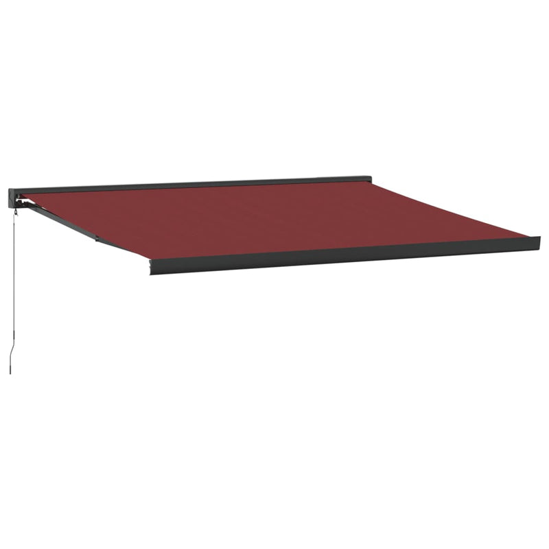 Load image into Gallery viewer, VidaXL Luifel handmatig uittrekbaar 400x300 cm bordeauxrood
