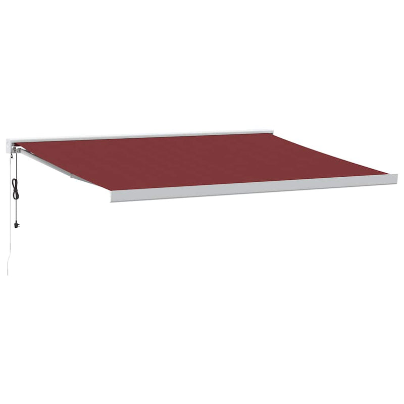 Load image into Gallery viewer, VidaXL Luifel automatisch uittrekbaar 400x300 cm bordeauxrood
