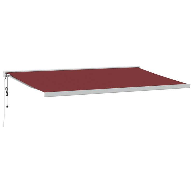 Load image into Gallery viewer, VidaXL Luifel automatisch uittrekbaar 500x300 cm bordeauxrood
