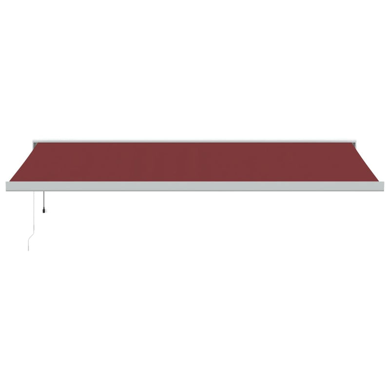 Load image into Gallery viewer, VidaXL Luifel automatisch uittrekbaar 500x300 cm bordeauxrood
