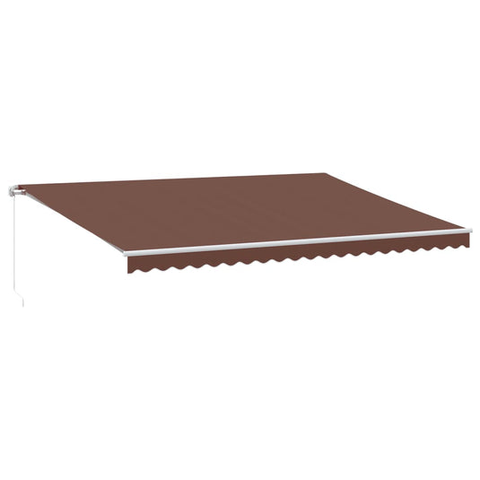 VidaXL Luifel handmatig uittrekbaar 500x300 cm bruin
