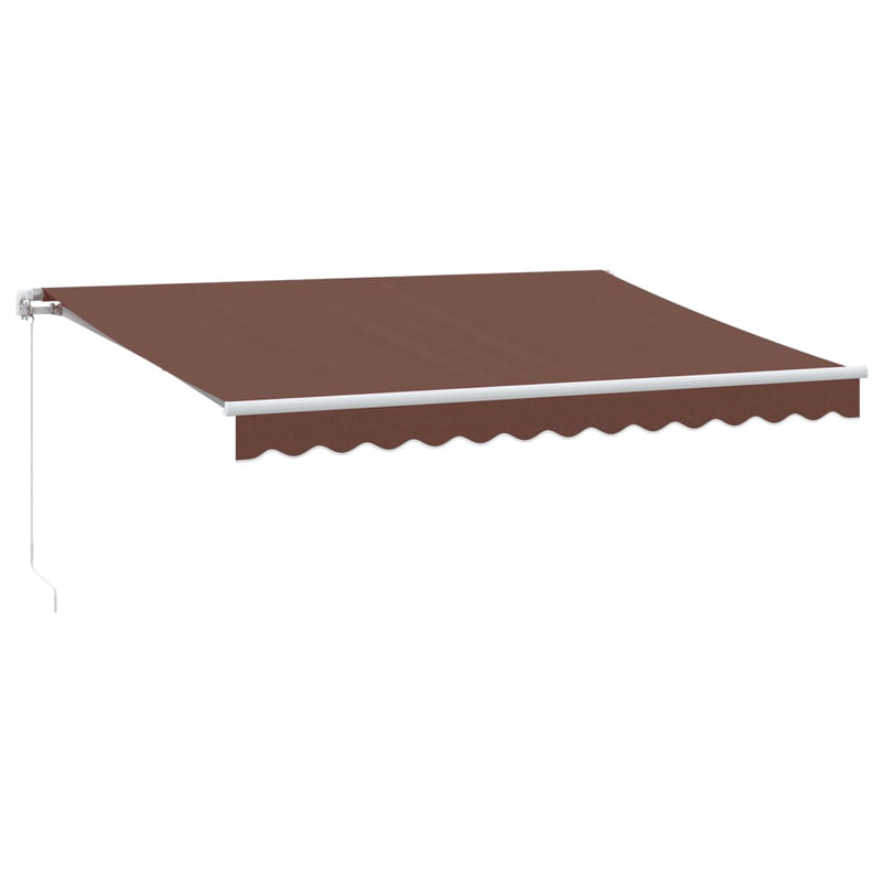 Load image into Gallery viewer, Vidaxl luifel handmatig uittrekbaar 350x250 cm bruin
