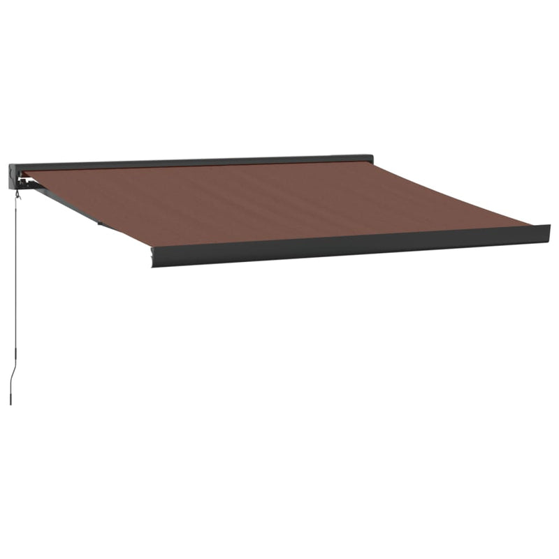 Load image into Gallery viewer, VidaXL Luifel handmatig uittrekbaar 300x250 cm bruin
