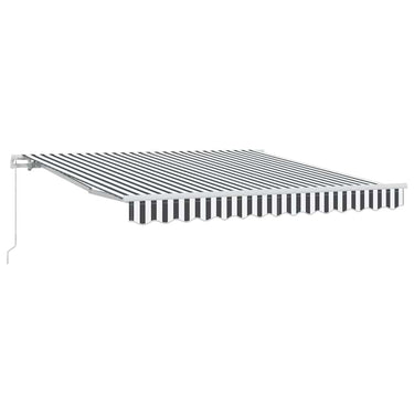 Vidaxl luifel handmatig uittrekbaar 300x250 cm antraciet en wit