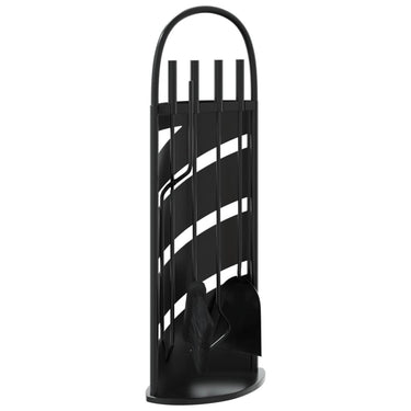 Vidaxl 5-delige openhaardgereedschapset 23x15x66 cm staal