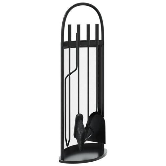 Vidaxl 5-delige openhaardgereedschapset 23x15x66 cm staal
