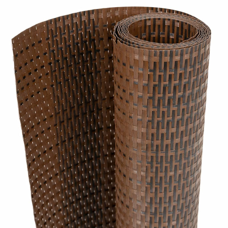 Afbeelding laden in galerijviewer, Vidaxl balkonscherm 500x90 cm poly rattan bruin en zwart
