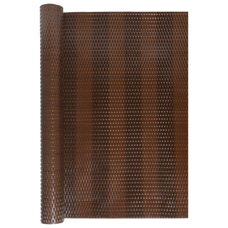 Afbeelding laden in galerijviewer, Vidaxl balkonscherm 500x90 cm poly rattan bruin en zwart
