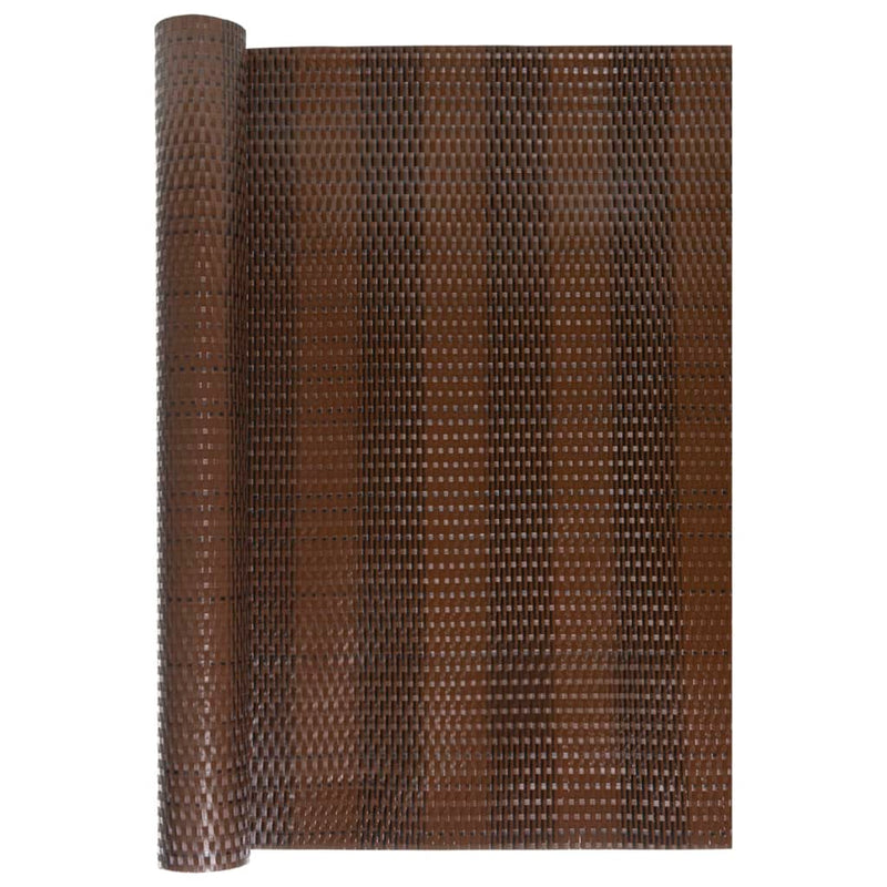 Load image into Gallery viewer, Vidaxl balkonscherm 600x90 cm poly rattan bruin en zwart
