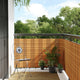 Vidaxl balkonscherm 1000x90 cm poly rattan lichtbruin