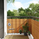 Vidaxl balkonscherm 1000x100 cm poly rattan lichtbruin