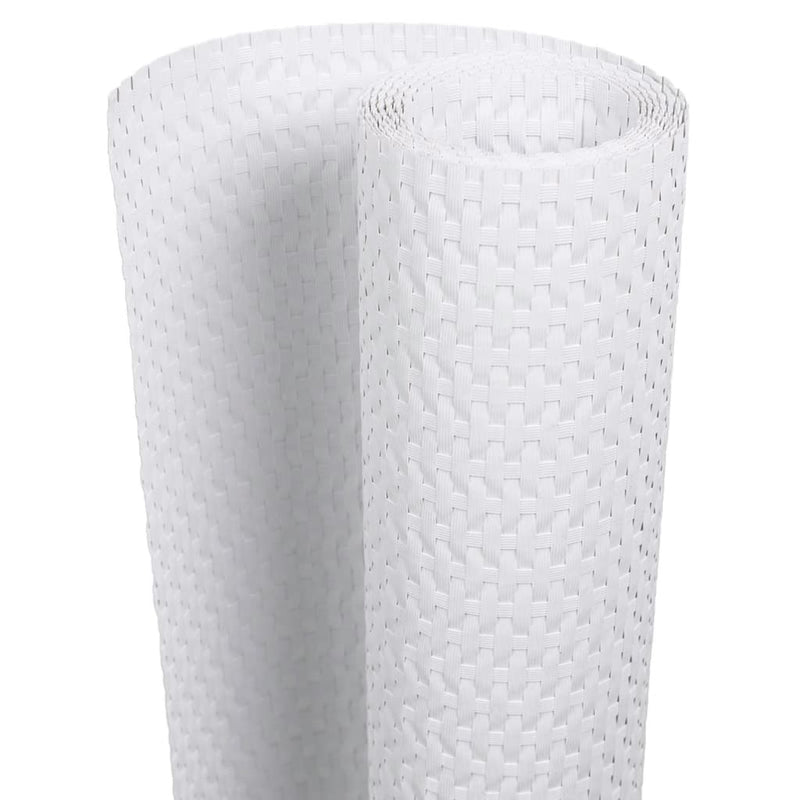 Load image into Gallery viewer, Vidaxl balkonscherm 300x80 cm poly rattan wit
