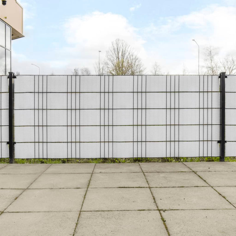 Load image into Gallery viewer, Vidaxl balkonschermen 5 st 255x19 cm poly rattan wit
