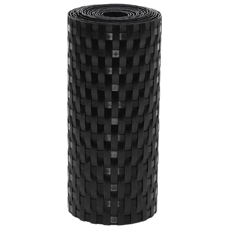 Load image into Gallery viewer, Vidaxl balkonschermen 10 st 255x19 cm poly rattan zwart
