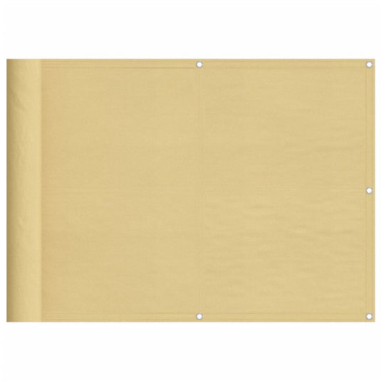 Vidaxl balkonscherm 75x300 cm 100% oxford polyester zandkleurig