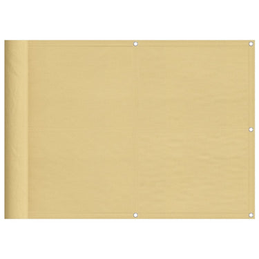 Vidaxl balkonscherm 75x500 cm 100% oxford polyester zandkleurig