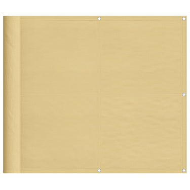 Vidaxl balkonscherm 90x500 cm 100% oxford polyester zandkleurig