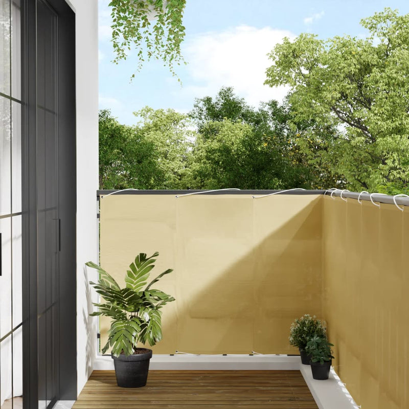 Load image into Gallery viewer, Vidaxl balkonscherm 120x400 cm 100% oxford polyester zandkleurig
