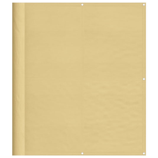 Vidaxl balkonscherm 120x500 cm 100% oxford polyester zandkleurig