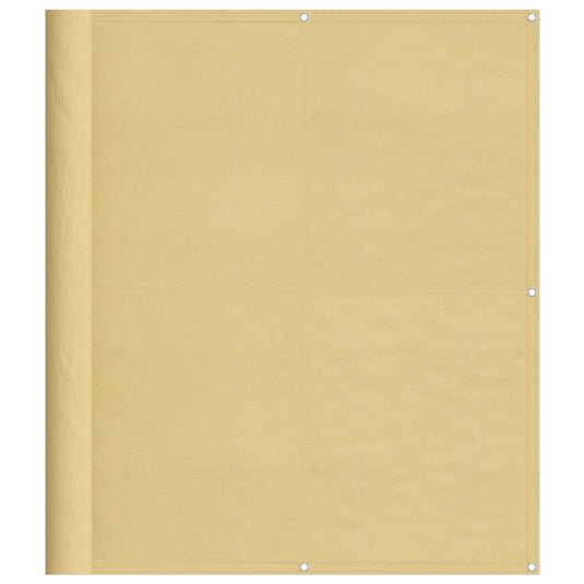 Vidaxl balkonscherm 120x800 cm 100% oxford polyester zandkleurig
