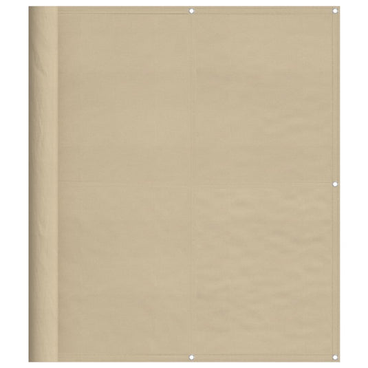 Vidaxl balkonscherm 120x1000 cm 100% oxford polyester beige