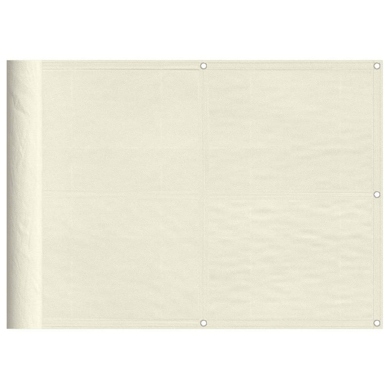 Load image into Gallery viewer, Vidaxl balkonscherm 75x1000 cm 100% oxford polyester crèmekleurig
