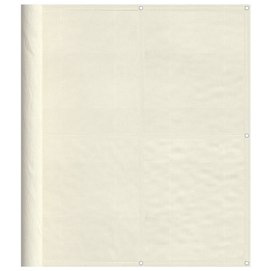 Vidaxl balkonscherm 120x800 cm 100% oxford polyester crèmekleurig