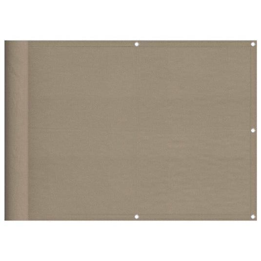 Vidaxl balkonscherm 75x700 cm 100% oxford polyester taupe