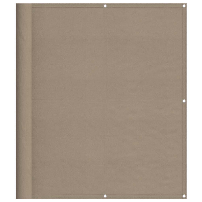 Afbeelding laden in galerijviewer, Vidaxl balkonscherm 120x700 cm 100% oxford polyester taupe
