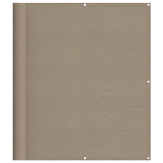 VidaXL Balkonscherm 120x800 cm 100% oxford polyester taupe