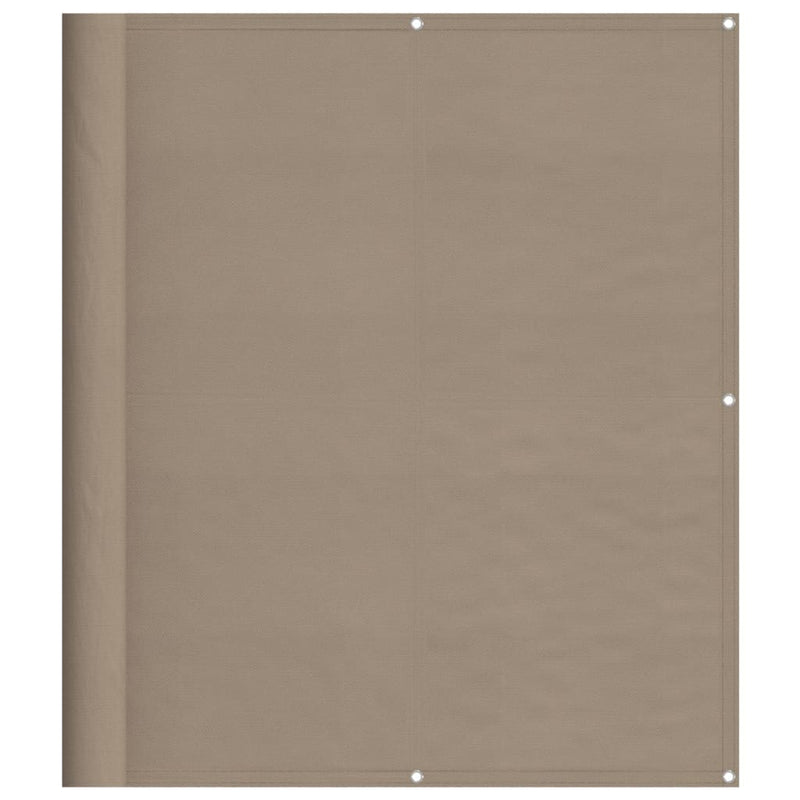 Load image into Gallery viewer, Vidaxl balkonscherm 120x1000 cm 100% oxford polyester taupe

