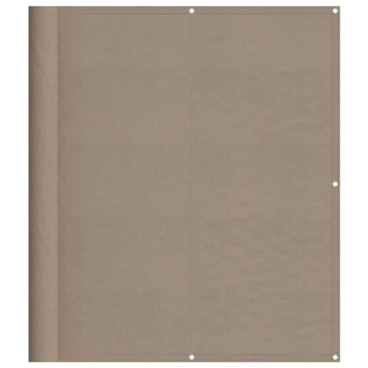 Vidaxl balkonscherm 120x1000 cm 100% oxford polyester taupe