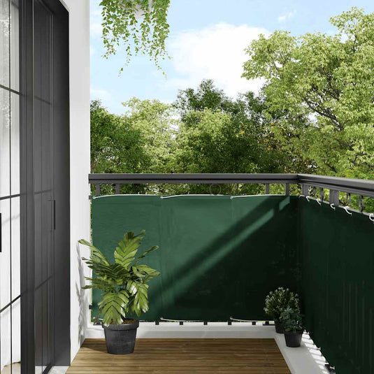 Vidaxl balkonscherm 90x800 cm 100% oxford polyester donkergroen