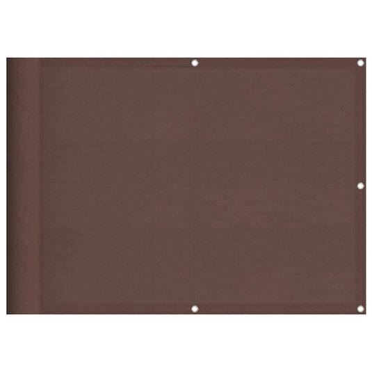Vidaxl balkonscherm 75x700 cm 100% oxford polyester bruin