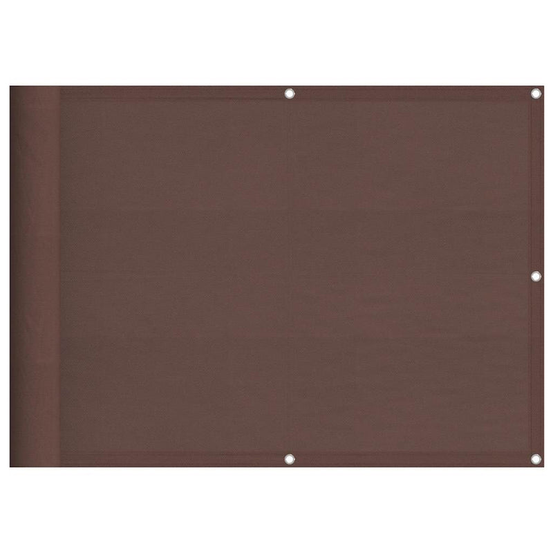 Load image into Gallery viewer, Vidaxl balkonscherm 75x700 cm 100% oxford polyester bruin
