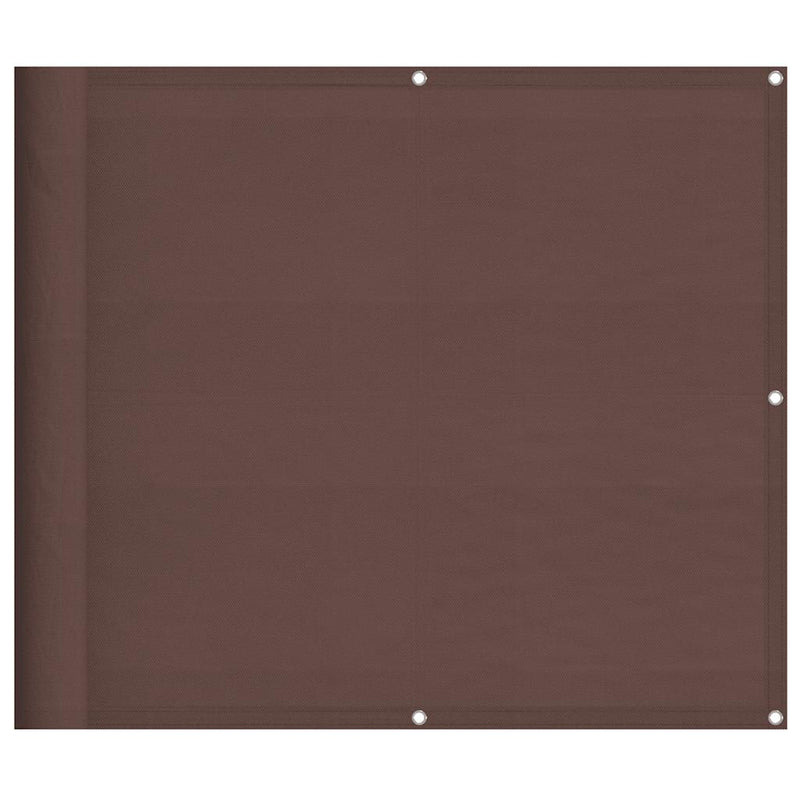 Afbeelding laden in galerijviewer, Vidaxl balkonscherm 90x800 cm 100% oxford polyester bruin
