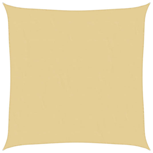 Vidaxl zonnezeil 5x5 m 100% polyester oxford zandkleurig