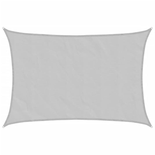 Vidaxl zonnezeil 3,5x2,5 m 100% polyester oxford lichtgrijs