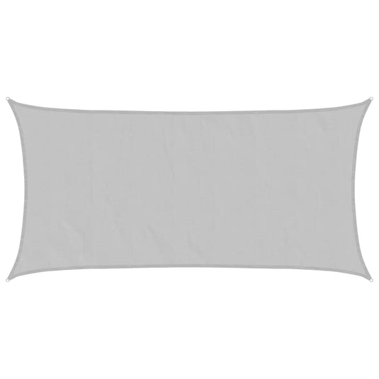 Vidaxl zonnezeil 5x2,5 m 100% polyester oxford lichtgrijs