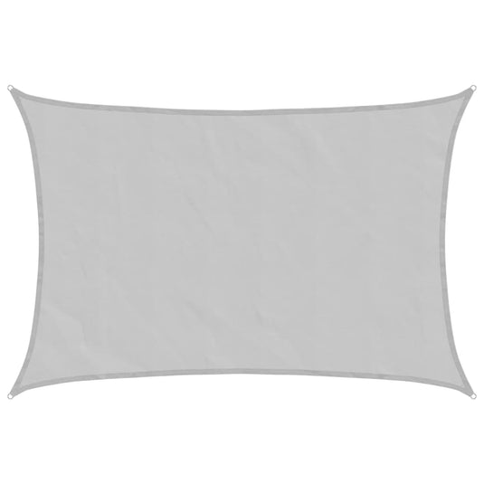 VidaXL Zonnezeil 6x5 m 100% polyester oxford lichtgrijs