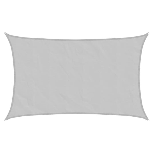 VidaXL Zonnezeil 8x5 m 100% polyester oxford lichtgrijs