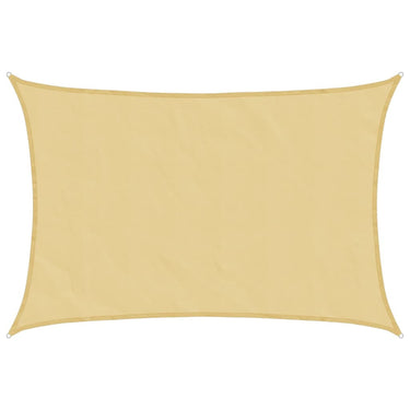 Vidaxl zonnezeil 2,5x2 m 100% polyester oxford zandkleurig