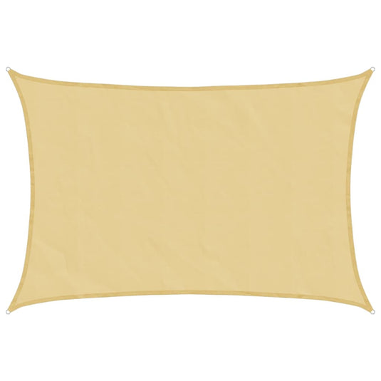 Vidaxl zonnezeil 2,5x2 m 100% polyester oxford zandkleurig