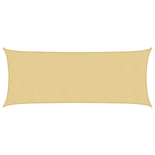 Vidaxl zonnezeil 4,5x2 m 100% polyester oxford zandkleurig