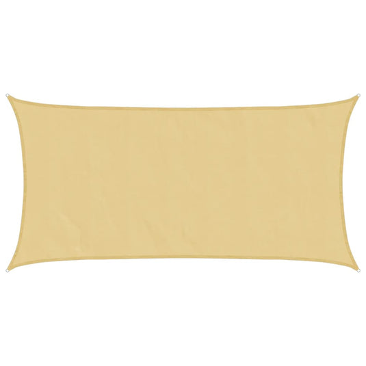 Vidaxl zonnezeil 5x2,5 m 100% polyester oxford zandkleurig