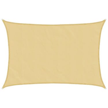 Vidaxl zonnezeil 4,5x3 m 100% polyester oxford zandkleurig