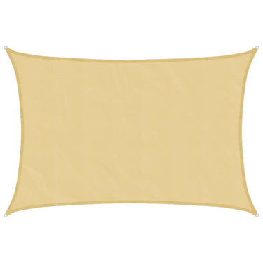 Vidaxl zonnezeil 4,5x3,5 m 100% polyester oxford zandkleurig